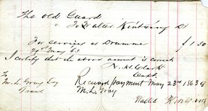 For Services as Drummer by N. H. Clark